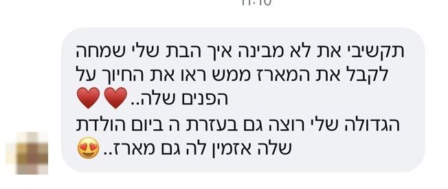 תגובת לקוחה אמיתית על ה-Luni Box